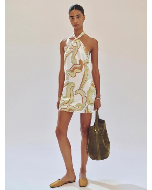 Reformation Natural Opaline Silk Dress