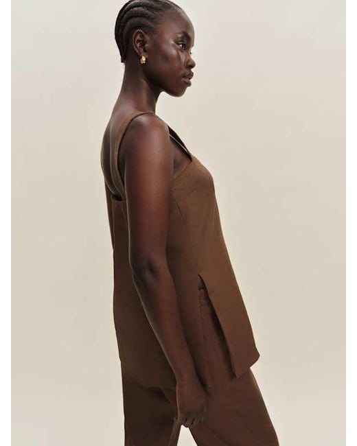 Reformation Natural Kristen Linen Two Piece