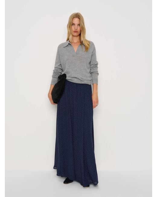 Reformation Blue Gemma Skirt 2