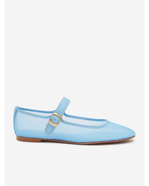 Reformation Blue Tilly Ballet Flat