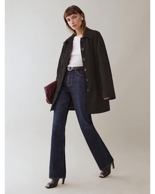 Reformation Black Veda Celine Jacket Suede Leather
