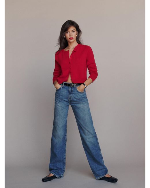 Reformation Multicolor Val 90S Mid Rise Straight Jeans