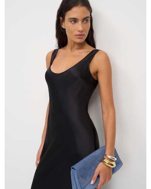 Reformation Blue Pamela Silk Dress 10