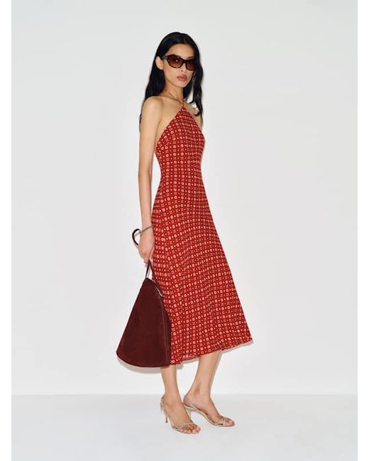Reformation Red Floria Dress