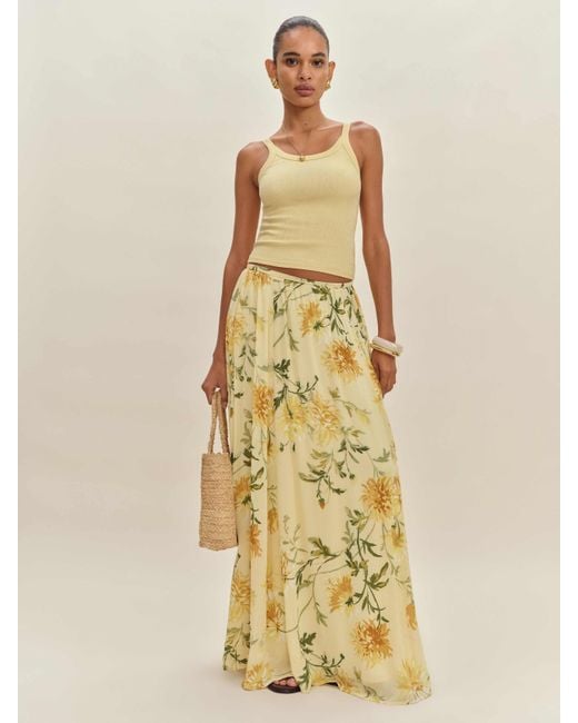 Reformation Metallic Gemma Skirt 2