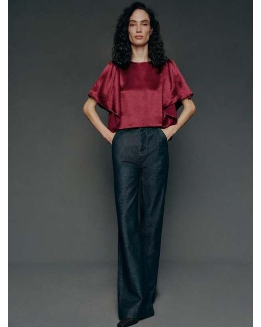 Reformation Red Maddox Top