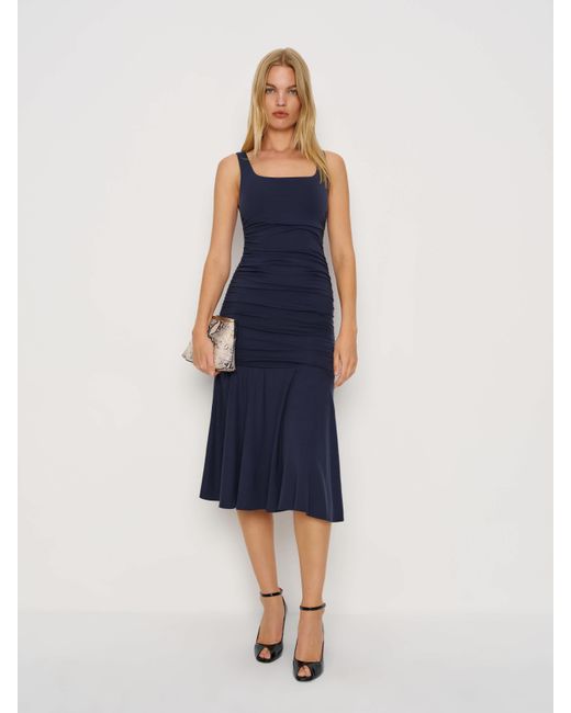 Reformation Blue Kayla Knit Dress