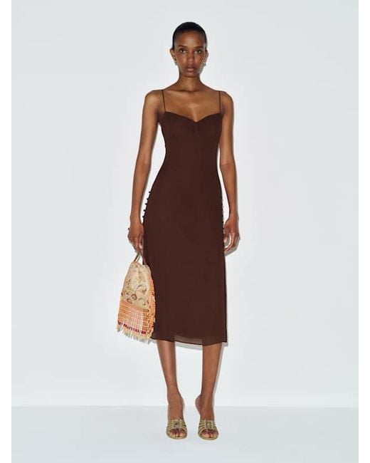 Reformation Purple Floraison Dress 0