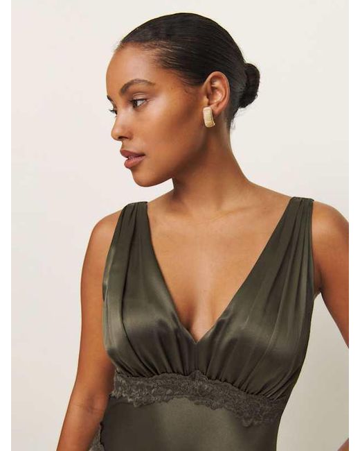 reformation stasia silk dress In Sangre Offering occasion dresses with chic prints and elegant silhouettes Stasia Silk Dress