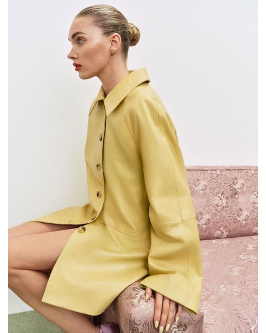 Reformation Yellow Veda Celine Jacket