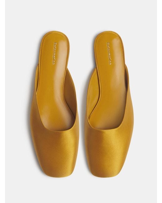Reformation Orange Inez Flat Mule