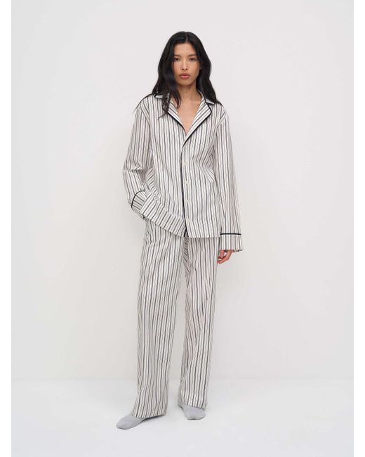 Reformation White Kai Pajama Set