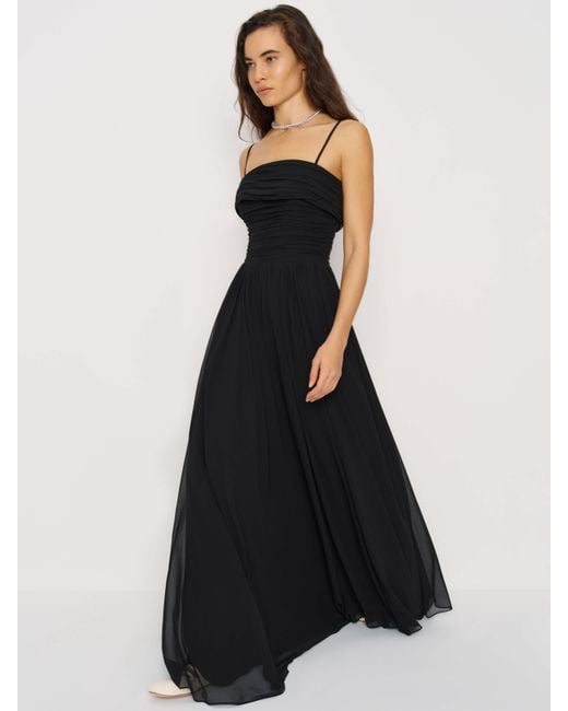 Reformation Cecilie Dress in Black | Lyst