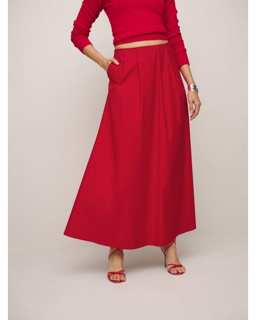 Reformation Red Lucy Skirt