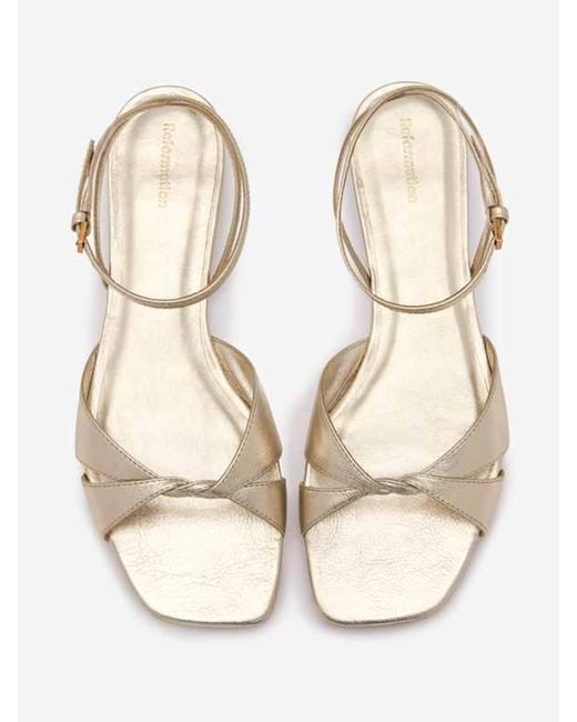 Reformation Natural Marigold Flat Sandal