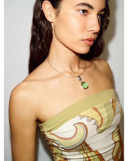 Reformation Green Evie Knit Top