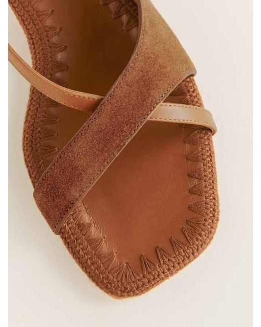 Reformation Brown Marion Flat Sandal 6