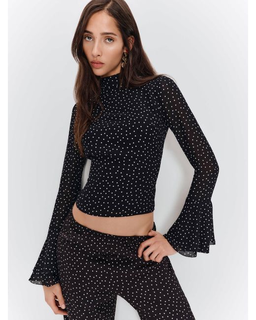 Reformation Blue Roxana Top 4
