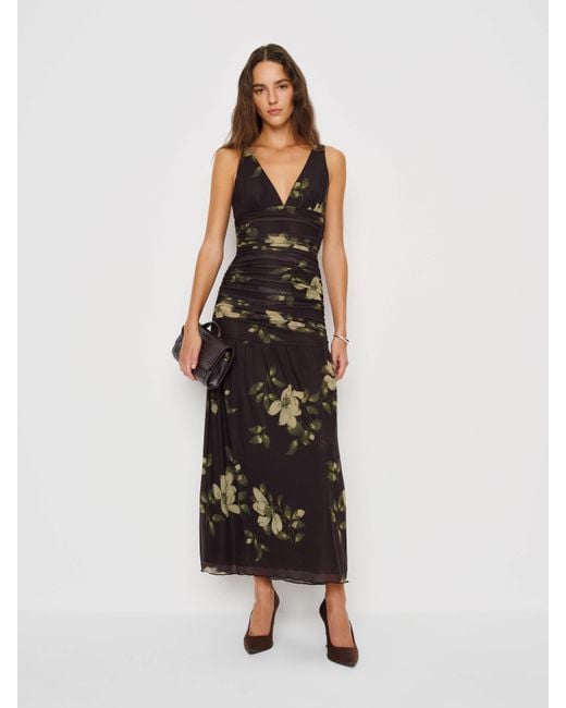 Reformation Black Aura Knit Dress