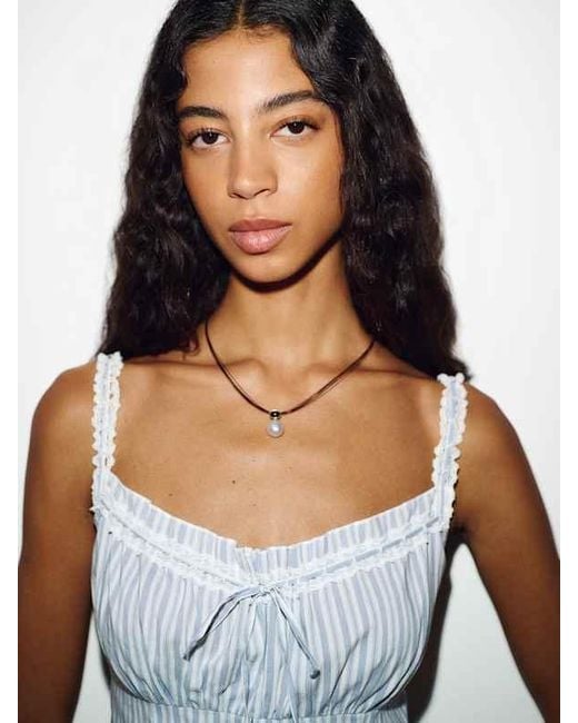 Reformation White Eveline Top Lace 0