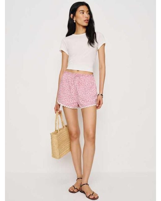 Reformation Pink Toria Short
