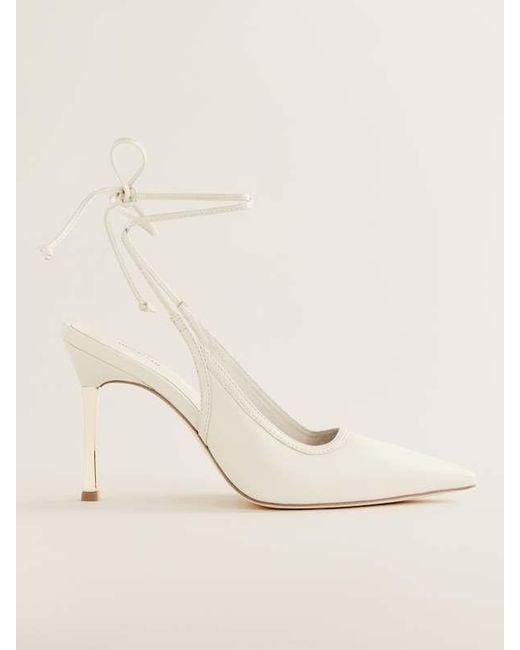 Reformation Natural Paris Heeled Pump Lace 6