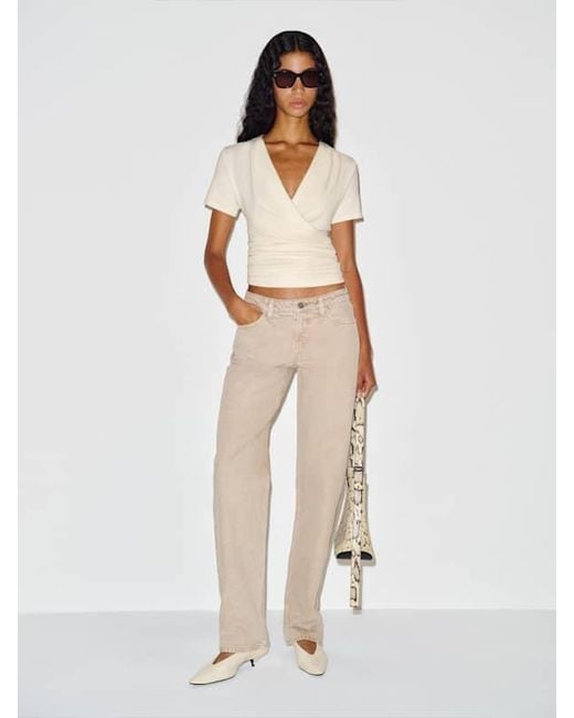 Reformation Natural Larah Knit Top