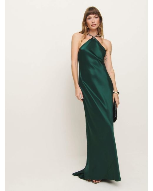 Reformation Zinna Dress 8 in Green | Lyst