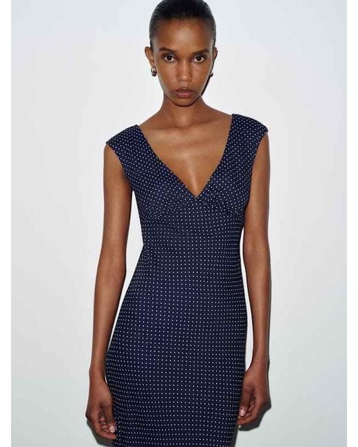 Reformation Blue Clementina Dress