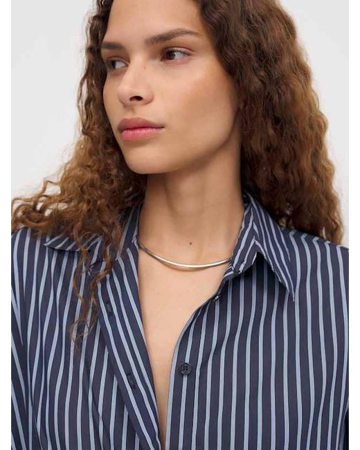 Reformation Blue Vanta Shirt 0