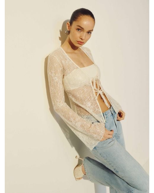 Reformation Natural Kristen Knit Top
