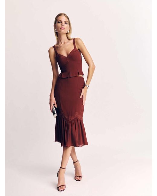 Reformation Pink Sarita Two Piece