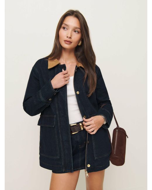 Reformation Blue Archer Denim Jacket