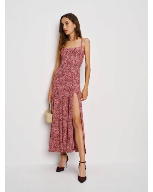 Reformation Pink Eridania Dress 0