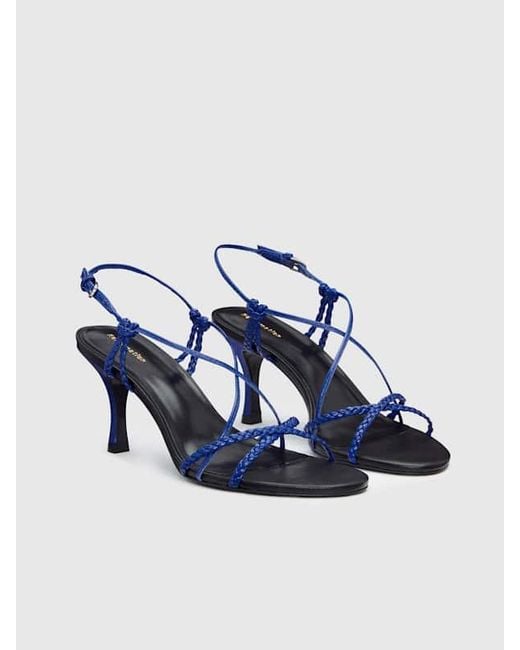 Reformation Blue Jackson Heeled Sandal 5