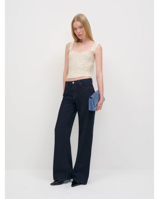 Reformation Blue Hester Top 4