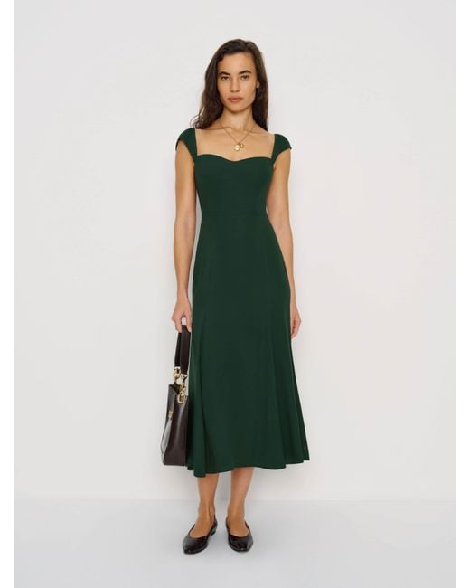 Reformation Green Bryson Dress 10