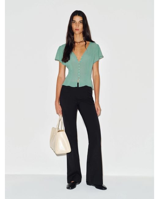 Reformation Blue Ramona Top 0