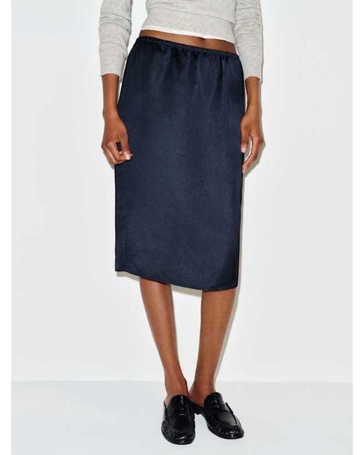 Reformation White Elana Skirt