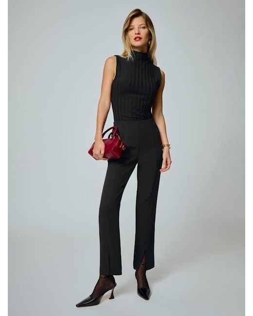 Reformation Black Maison Knit Top