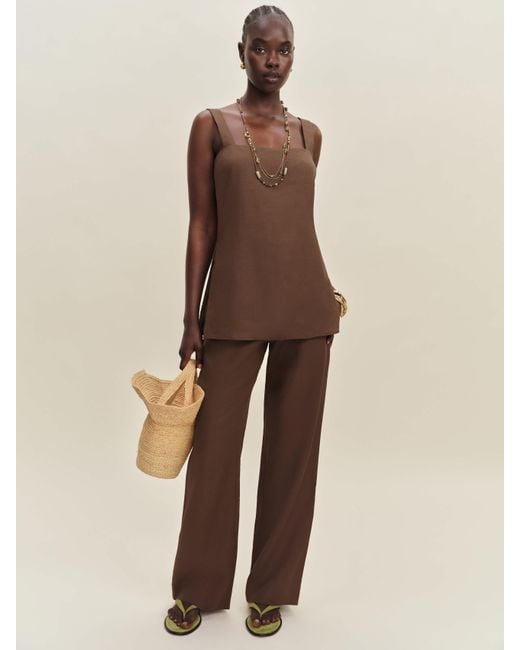 Reformation Natural Kristen Linen Two Piece