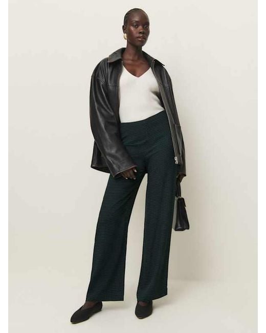 Reformation Multicolor Hallie Mid Rise Pant