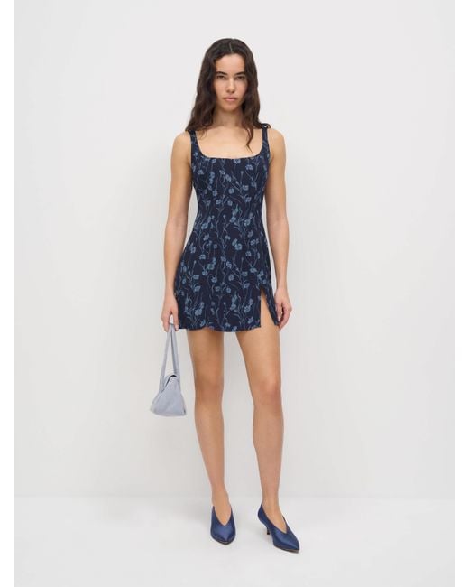 Reformation Blue Noha Dress Georgia 0
