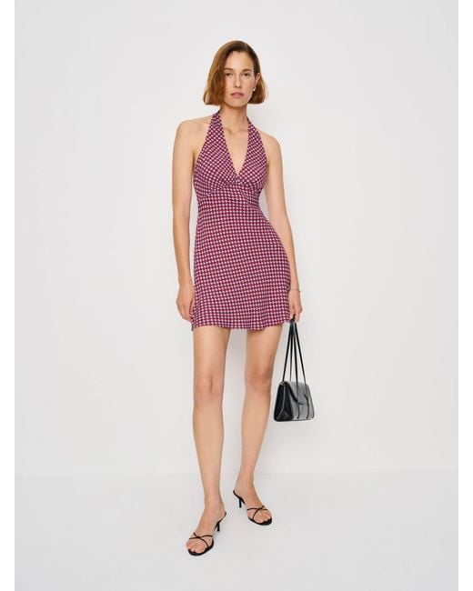 Reformation Pink Delanie Dress