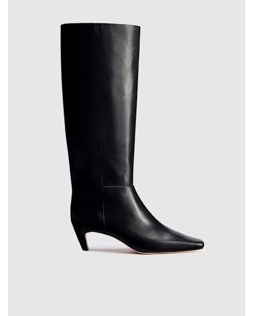 Reformation Blue Remy Knee Boot Leather 5