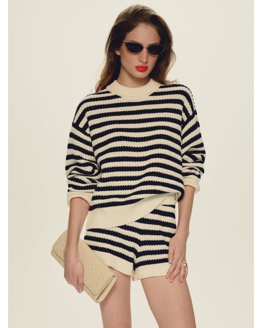 Reformation Natural Collie Cotton Shorts