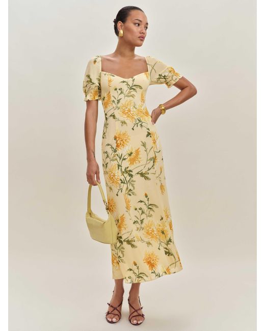 Reformation Metallic Gloria Dress 0