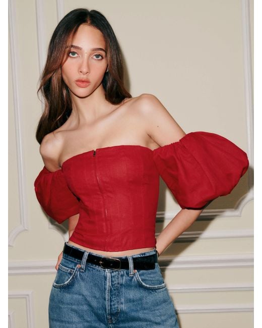 Reformation Red Thayer Top 8