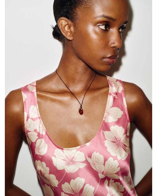 Reformation Pink Eden Silk Dress