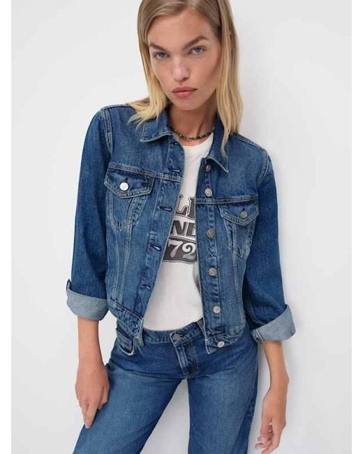 Reformation Blue Cierra Denim Jacket
